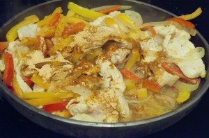 cooking, recipes, dinner recipes, fajita recipes, chicken recipes, easy chicken recipes, easy mexican recipes, easy fajita recipes, bell peppers, onions, whole wheat tortillas, tortillas