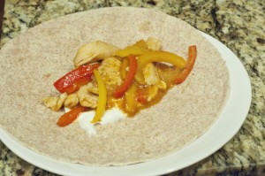 cooking, recipes, dinner recipes, fajita recipes, chicken recipes, easy chicken recipes, easy mexican recipes, easy fajita recipes, bell peppers, onions, whole wheat tortillas, tortillas