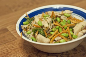 chicken, chicken recipe, teriyaki recipe, recipe, cooking, food, taste arkansas, arkansas rice, agriculture, dinner, easy recipe, easy chicken teriyaki rice bowl recipe, edamame,