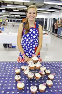 dairy foods contest, kid contest, contest winning cupcake recipe, recipe, cupcakes, vanilla cupcakes, cream cheese icing recipe, recipe, easy recipe, kid friendly recipe, fourth of july recipe, holiday cupcakes, strawberry cream filling, arkansas farm bureau, dairy month, national dairy promotion month, taste arkansas, food