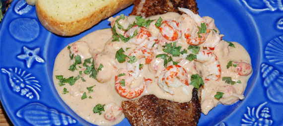 Blackened Catfish with Crawfish Sauce Blackened Catfish with Crawfish Sauce