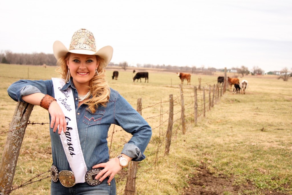 this image is of kirbi allen, miss rodeo arkansas 2013