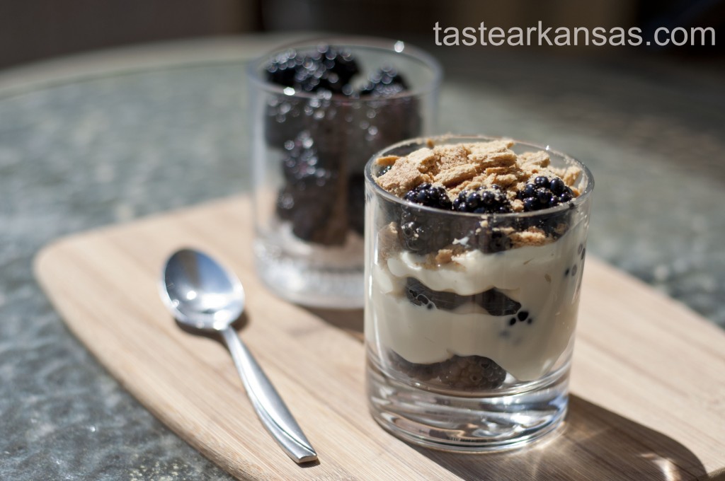 Blackberry Graham Cracker Parfait