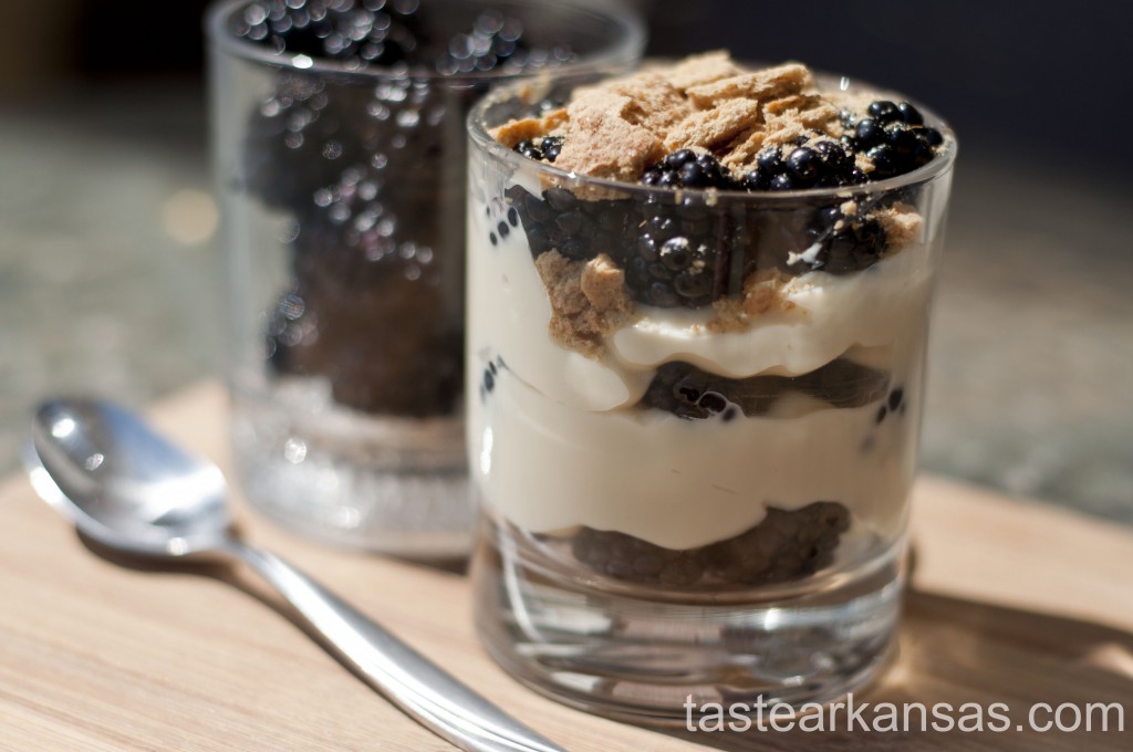 Blackberry Graham Cracker Parfait