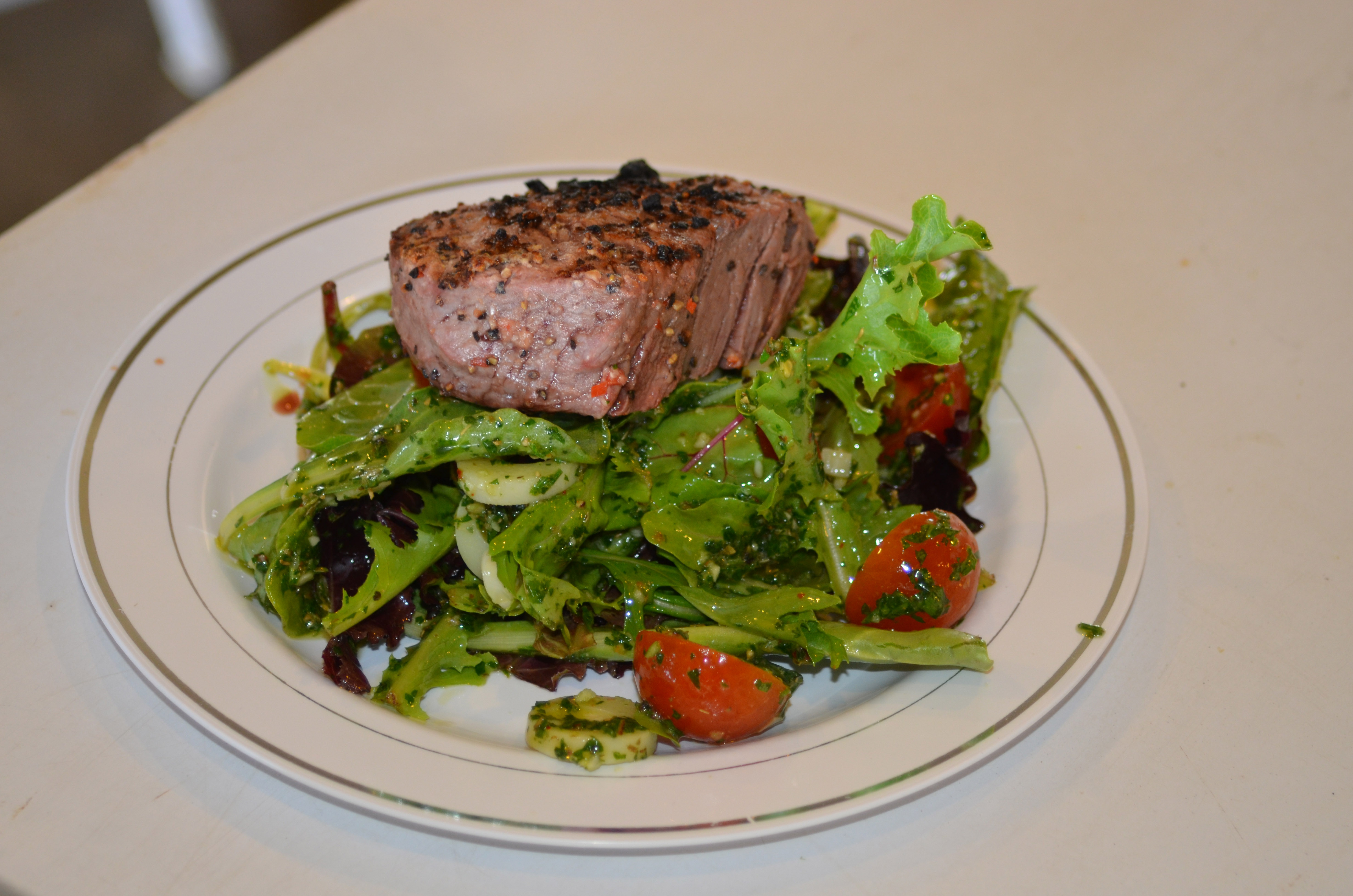 Steak and Salad