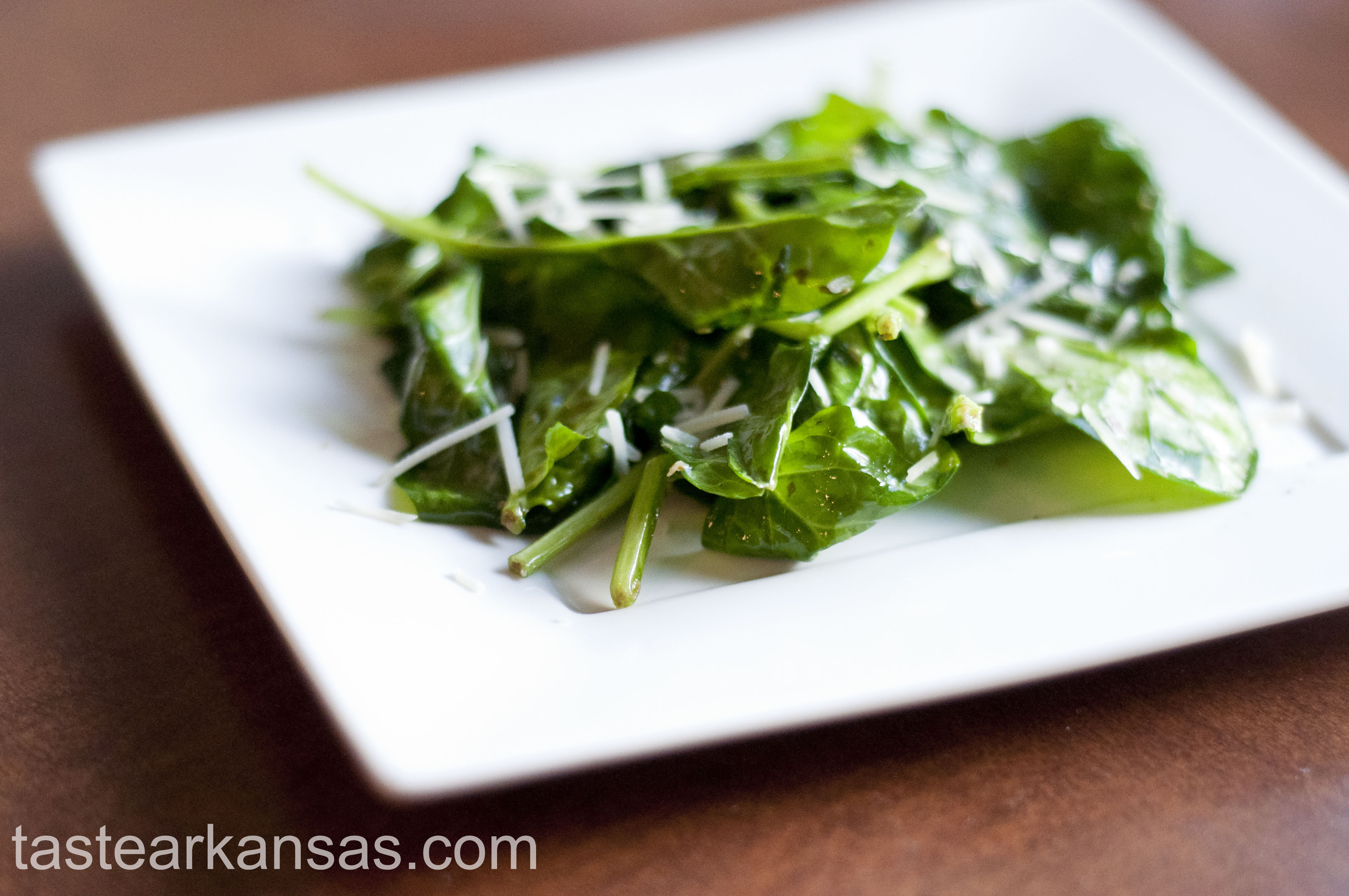 Sauteed Parmesan Pesto Spinach