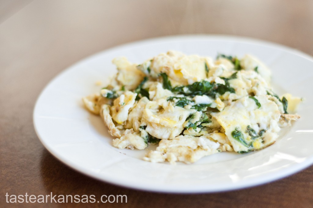 Spinach and Scrambled Eggs