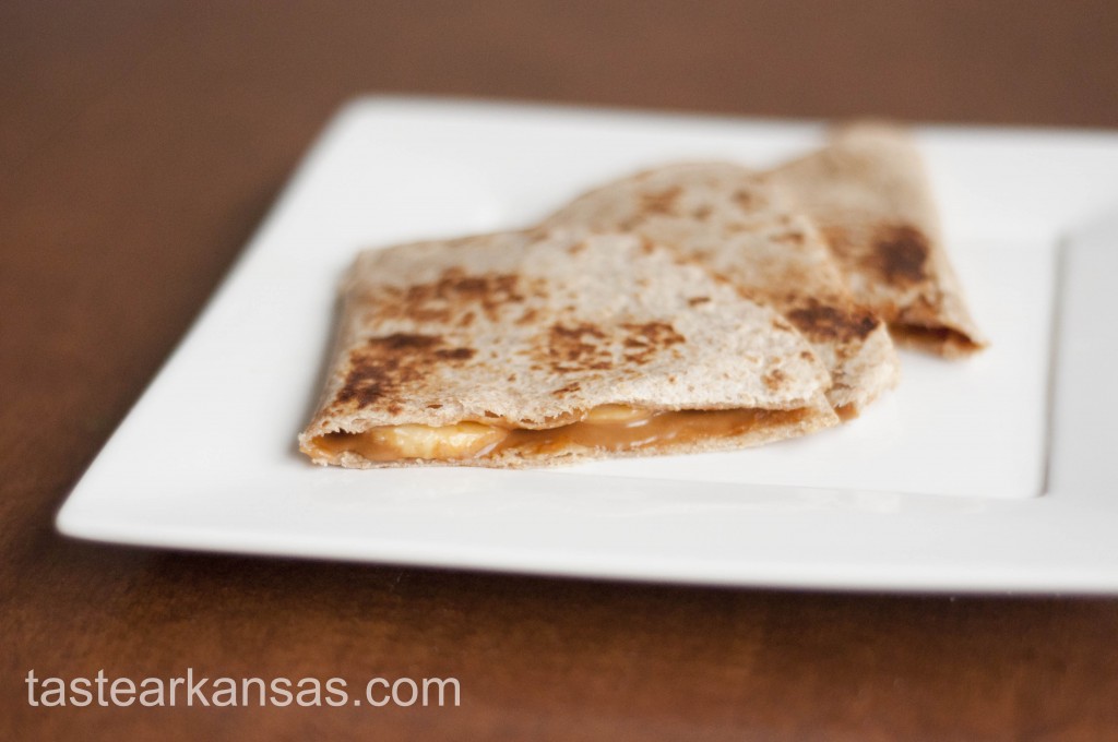 Biscoff & Banana Quesadilla