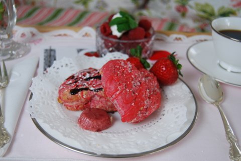 raspberry white chocolate scones diningwithdebbie.net 2