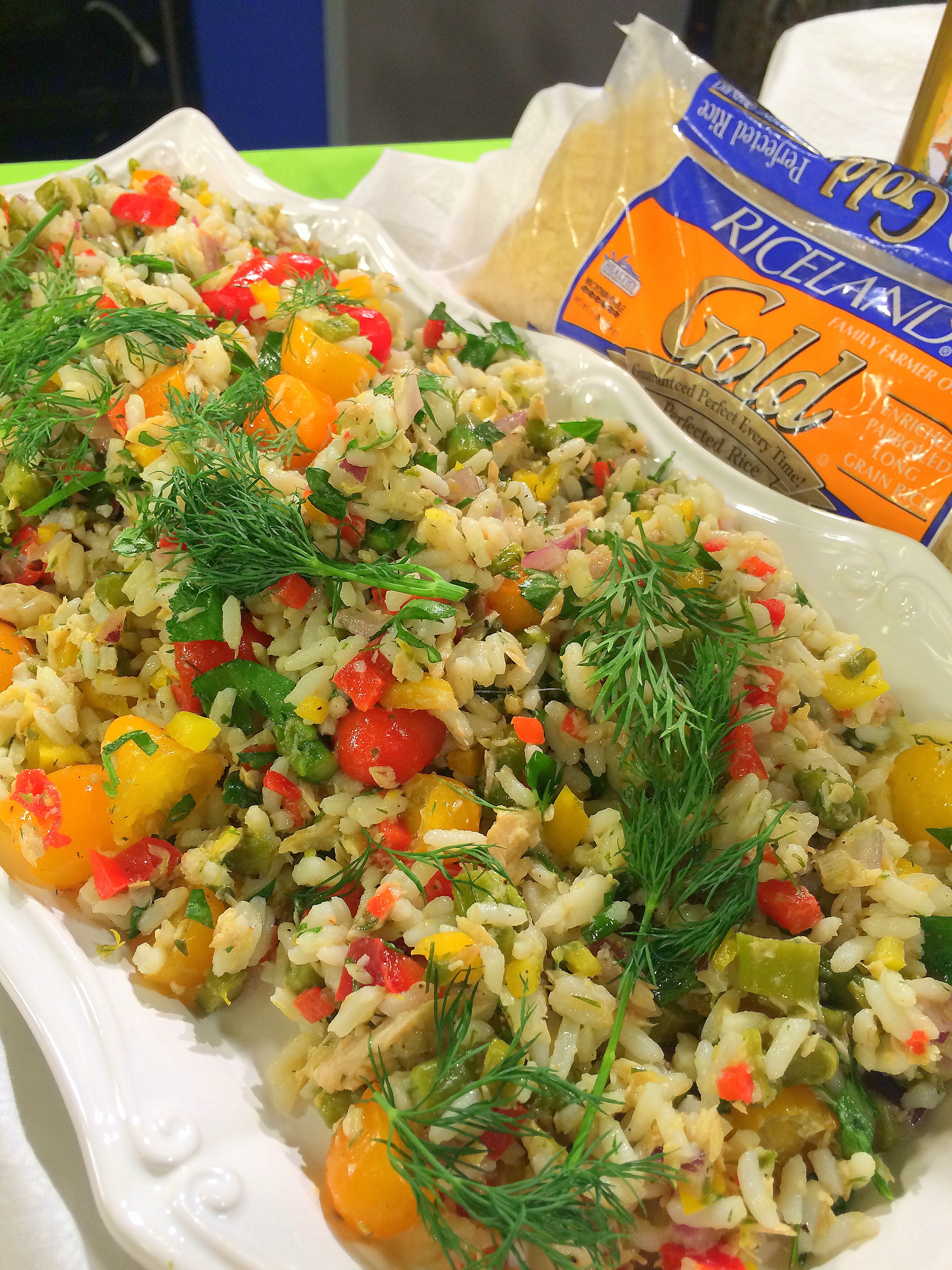 Taste Arkansas Smoked Trout Asparagus Rice Pea Salad Dining With Debbie vert v