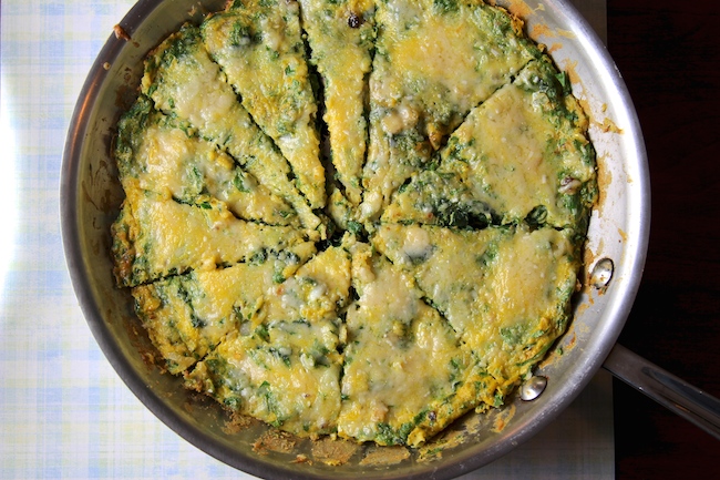 frittata in pan