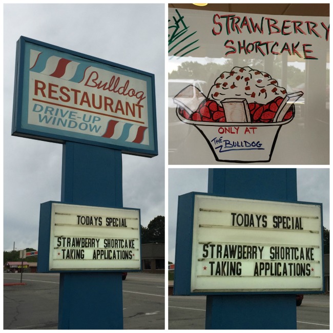 Bulldog Restaurant Marquee Strawberry Shortcake