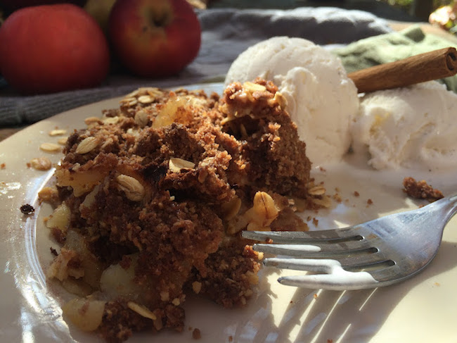 Spiced Apple Crisp with Ice CreamJPG