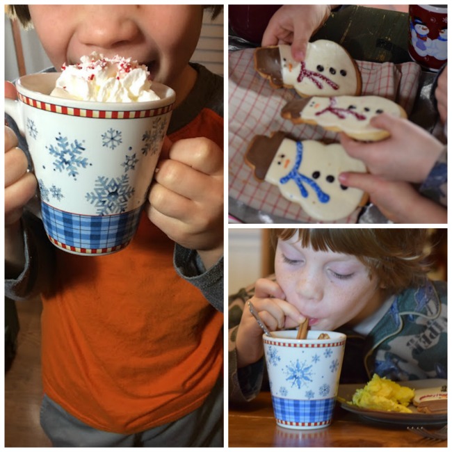 A hot drink bar for children and families