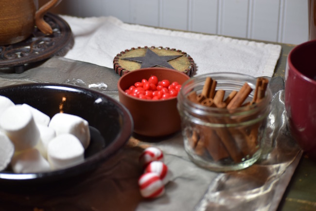 Red Hots and marshmallows for delicious hot drinks