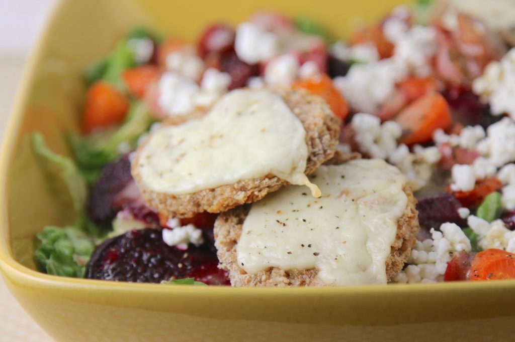 roasted root vegetable salad - up close