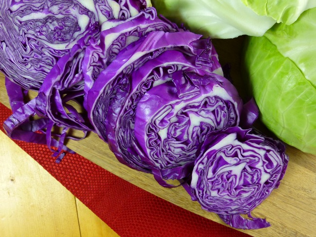 FB TA Cabbage on cutting board