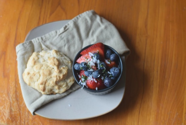 Taste Arkansas Berries with fresh mint