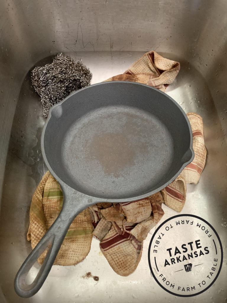 Kitchen Tip Tuesday – Try Flaxseed Oil for Re-seasoning Cast Iron – Taste  of Arkansas